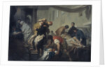 Saint Camillus de Lellis saves the sick of the Ospedale di Santo Spirito in Sassia during the floodi by Anonymous