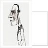 Self-caricature, Mid of 1930s by Anonymous