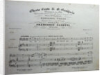 Cover of the score of the opera Oberto conte di San Bonifacio by Giuseppe Verdi, 1850 by Anonymous