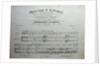 Cover of the score of the opera Oberto conte di San Bonifacio by Giuseppe Verdi, 1850 by Anonymous