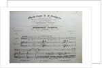 Cover of the score of the opera Oberto conte di San Bonifacio by Giuseppe Verdi, 1850 by Anonymous