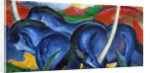 The Large Blue Horses, 1911 by Anonymous