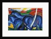 The Large Blue Horses, 1911 by Anonymous