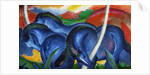 The Large Blue Horses, 1911 by Anonymous