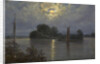 Full Moon near Pillnitz, by Anonymous