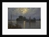 Full Moon near Pillnitz, by Anonymous