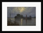 Full Moon near Pillnitz, by Anonymous