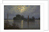 Full Moon near Pillnitz, by Anonymous
