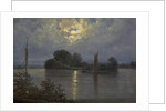 Full Moon near Pillnitz, by Anonymous