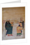 The Teaching in an Armenian primary school. Detail of a miniature from Mashtots Matenadaran, 1417 by Anonymous