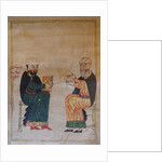 The Teaching in an Armenian primary school. Detail of a miniature from Mashtots Matenadaran, 1417 by Anonymous