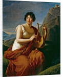 Portrait of the author Baronne Anne Louise Germaine de Staël as Corinne on Cape Misenum, by Anonymous