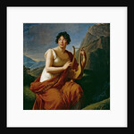 Portrait of the author Baronne Anne Louise Germaine de Staël as Corinne on Cape Misenum, by Anonymous