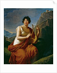 Portrait of the author Baronne Anne Louise Germaine de Staël as Corinne on Cape Misenum, by Anonymous