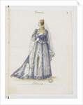 Elvira. Costume design for the opera Ernani by Giuseppe Verdi, 1845 by Anonymous