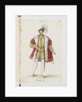 Don Carlos. Costume design for the opera Ernani by Giuseppe Verdi, 1845 by Anonymous