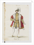 Don Carlos. Costume design for the opera Ernani by Giuseppe Verdi, 1845 by Anonymous