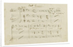 The autograph manuscript: Opera Ernani, final aria Solingo, errante e misero, Early 1840s by Anonymous