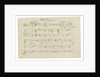 The autograph manuscript: Opera Ernani, final aria Solingo, errante e misero, Early 1840s by Anonymous