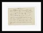 The autograph manuscript: Opera Ernani, final aria Solingo, errante e misero, Early 1840s by Anonymous