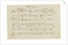 The autograph manuscript: Opera Ernani, final aria Solingo, errante e misero, Early 1840s by Anonymous