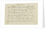 The autograph manuscript: Opera Ernani, final aria Solingo, errante e misero, Early 1840s by Anonymous