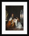 Lucrezia begging her father in law Doge Francesco Foscari to interfere in favor of her husband Jacop by Anonymous