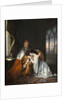 Lucrezia begging her father in law Doge Francesco Foscari to interfere in favor of her husband Jacop by Anonymous