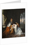 Lucrezia begging her father in law Doge Francesco Foscari to interfere in favor of her husband Jacop by Anonymous