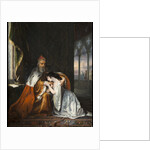 Lucrezia begging her father in law Doge Francesco Foscari to interfere in favor of her husband Jacop by Anonymous