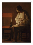 Woman Catching Fleas, ca 1638 by Anonymous
