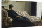 Méditation. Madame Monet au canapé, c. 1871 by Anonymous