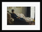 Méditation. Madame Monet au canapé, c. 1871 by Anonymous