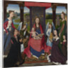 The Virgin and Child with Saints and Donors (The Donne Triptych). The central panel, ca 1478 by Anonymous
