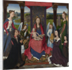 The Virgin and Child with Saints and Donors (The Donne Triptych). The central panel, ca 1478 by Anonymous