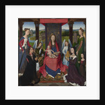The Virgin and Child with Saints and Donors (The Donne Triptych). The central panel, ca 1478 by Anonymous