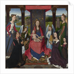The Virgin and Child with Saints and Donors (The Donne Triptych). The central panel, ca 1478 by Anonymous