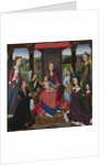 The Virgin and Child with Saints and Donors (The Donne Triptych). The central panel, ca 1478 by Anonymous