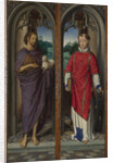 Saint John the Baptist and Saint Lawrence (Panels of the Pagagnotti Triptych), c. 1480 by Anonymous