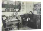 Leo Tolstoy with his secretary Vladimir Chertkov at the Yasnaya Polyana on 29 March 1909, 1909 by Anonymous