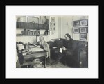 Leo Tolstoy with his secretary Vladimir Chertkov at the Yasnaya Polyana on 29 March 1909, 1909 by Anonymous