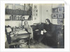 Leo Tolstoy with his secretary Vladimir Chertkov at the Yasnaya Polyana on 29 March 1909, 1909 by Anonymous