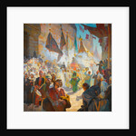 The procession of the mahmal through the streets of Cairo, 1909 by Anonymous