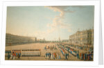 Parade at the Palace Square in St. Petersburg, Mid of the 19th cen by Anonymous