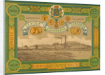 Poster of the Sergei Simanins Paper Yarn Weaving Factory in Stavrov, Early 20th cen by Anonymous