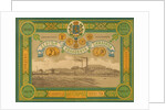 Poster of the Sergei Simanins Paper Yarn Weaving Factory in Stavrov, Early 20th cen by Anonymous