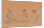 Apollon Ivanovich Sytin with his wife Louise and her sister, 1854 by Anonymous