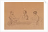Apollon Ivanovich Sytin with his wife Louise and her sister, 1854 by Anonymous