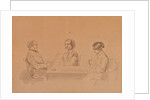 Apollon Ivanovich Sytin with his wife Louise and her sister, 1854 by Anonymous