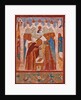 Monastic consecration of Saint Abraham of Rostov. Fresco of the Church of Saint John The Apostle in by Anonymous